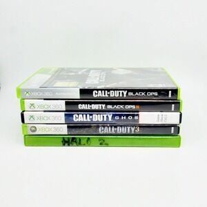 Call Duty XBox 360 Game Bundle Lot of 6 Black Ops 1 & 3 Ghosts MW3 COD 3 & Advan